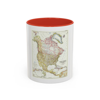 North America (1952) (Map) Accent Coffee Mug