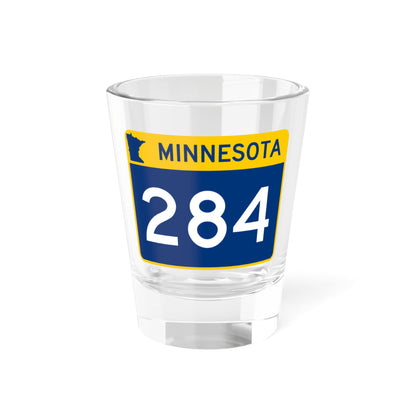 MN-284 wide (Minnesota) (Road Sign) Shot Glass 1.5oz