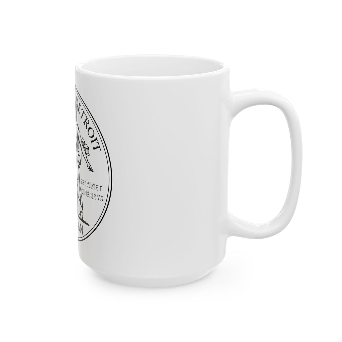 Seal of Detroit - White Coffee Mug