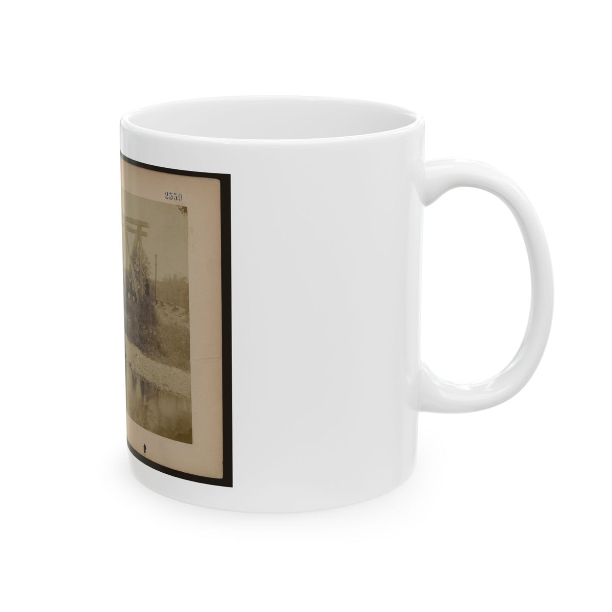 Railroad Trestle Bridge (U.S. Civil War) White Coffee Mug