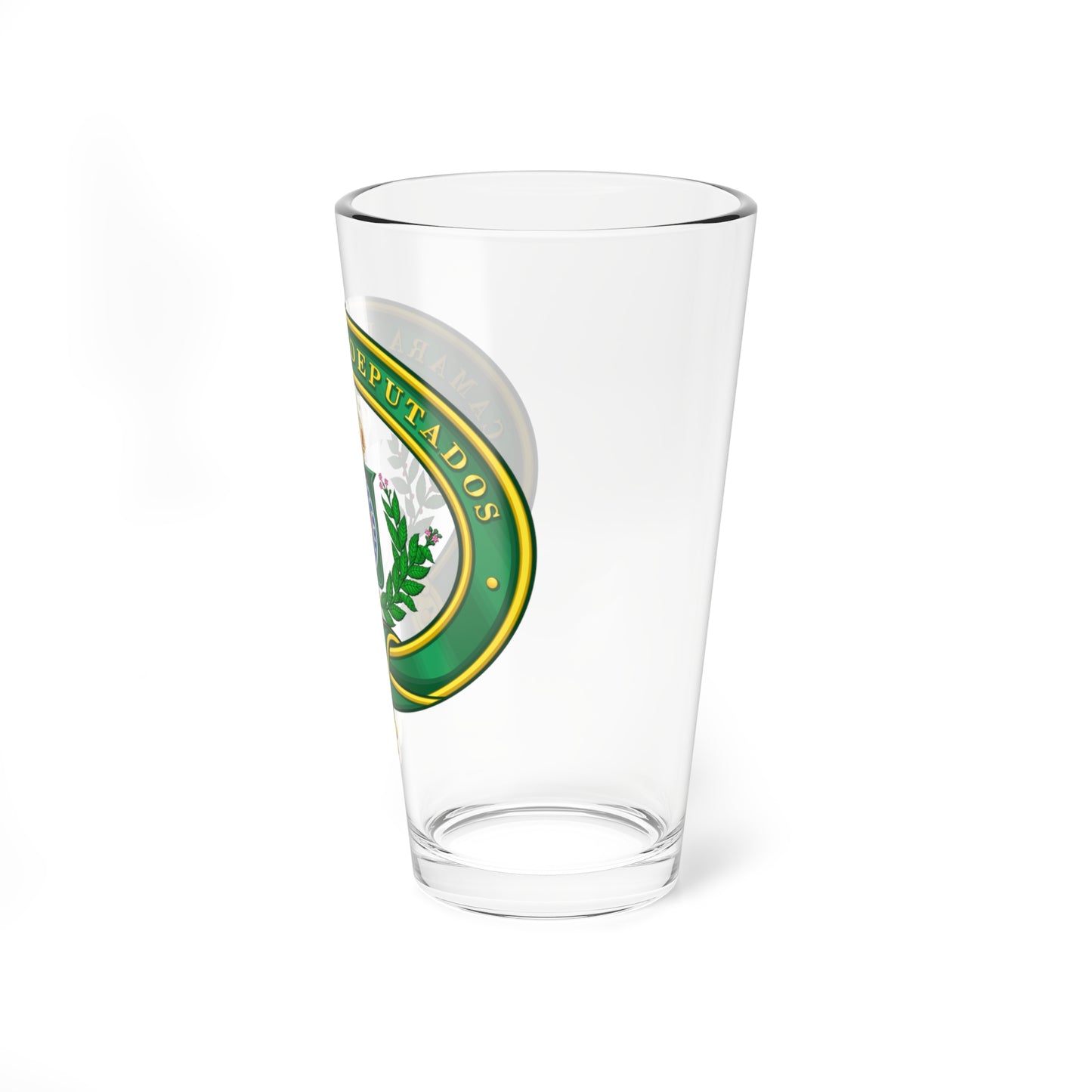 Seal of the Chamber of Deputies of Empire of Brazil (Brazil) (Coat of Arms) Pint Glass 16oz