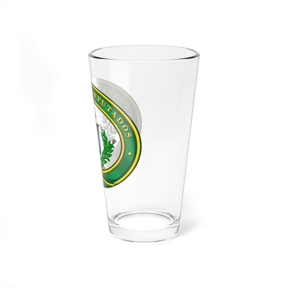 Seal of the Chamber of Deputies of Empire of Brazil (Brazil) (Coat of Arms) Pint Glass 16oz