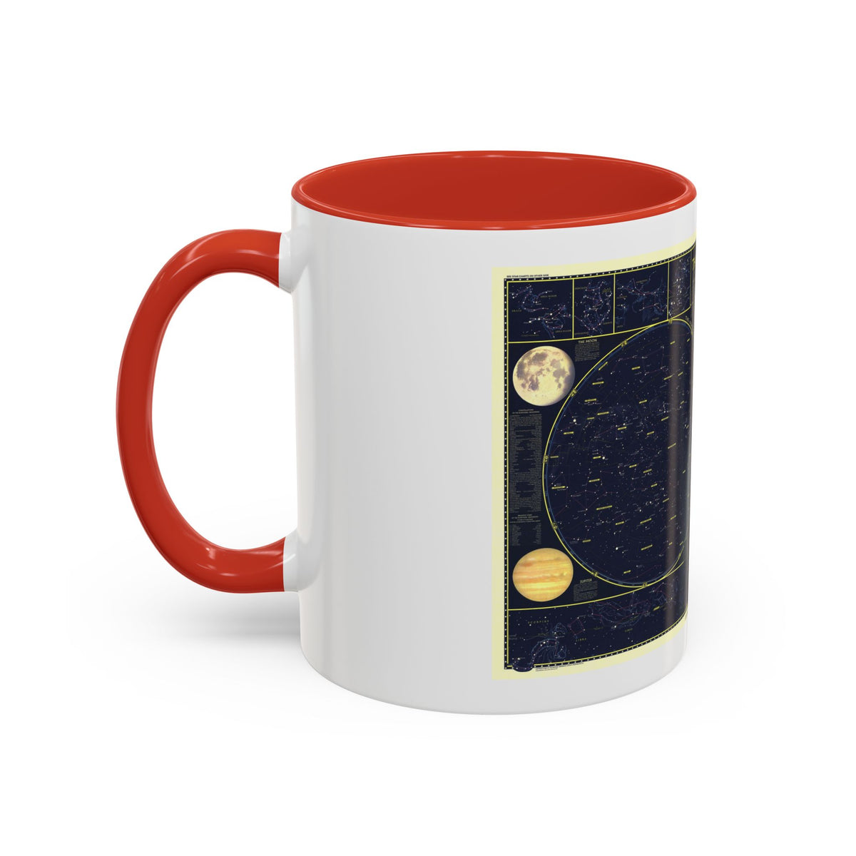Heavens, The 1 (1957) (Map) Accent Coffee Mug
