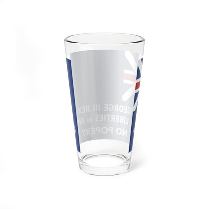 New York Union Flag 1775 (United States) Pint Glass 16oz