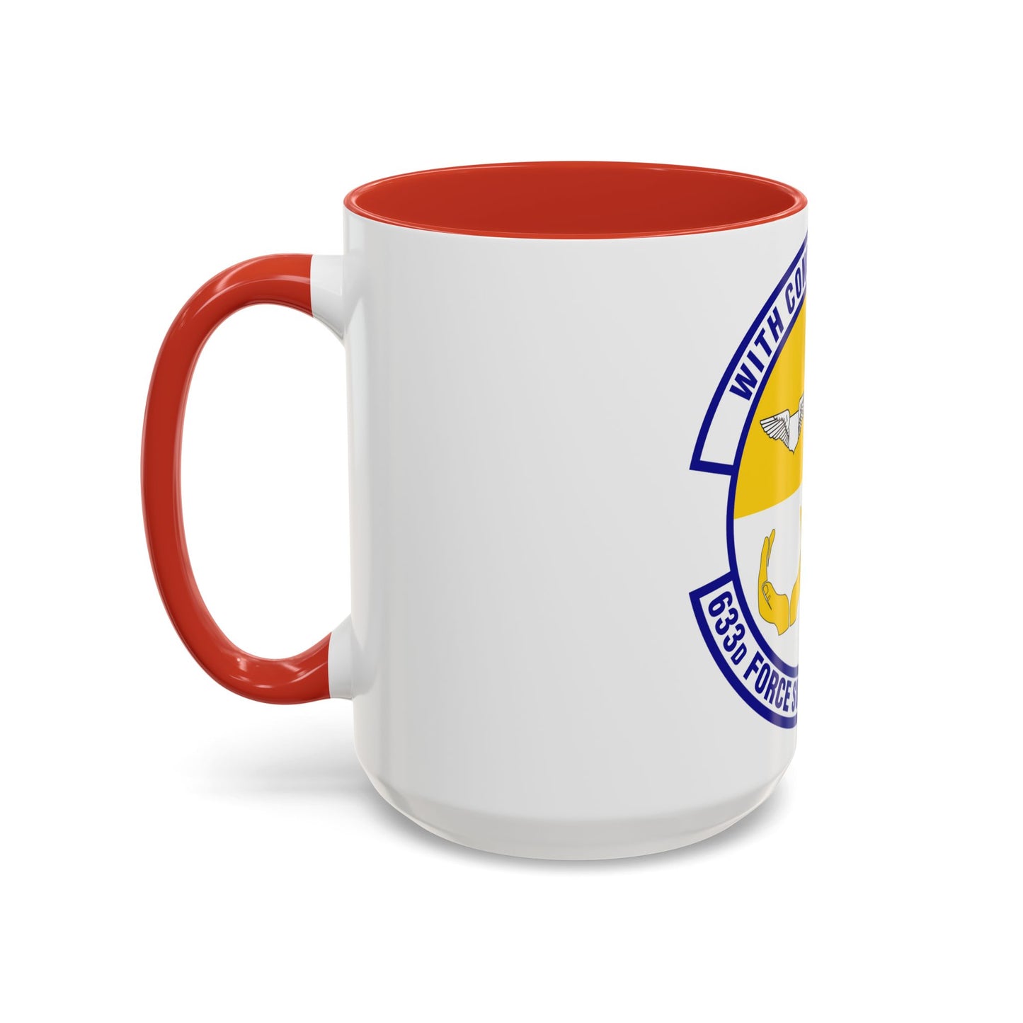 633d Force Support Squadron (U.S. Air Force) Accent Coffee Mug