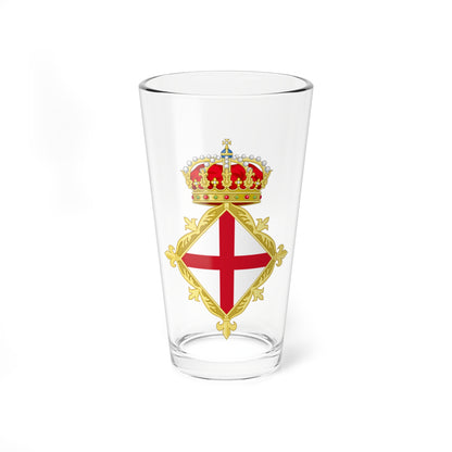 St Georges Cross Crowned Badge (Spain) (Coat of Arms) Pint Glass 16oz