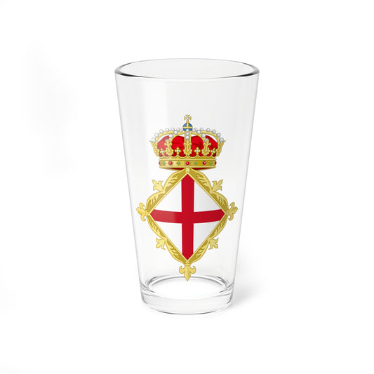 St Georges Cross Crowned Badge (Spain) (Coat of Arms) Pint Glass 16oz