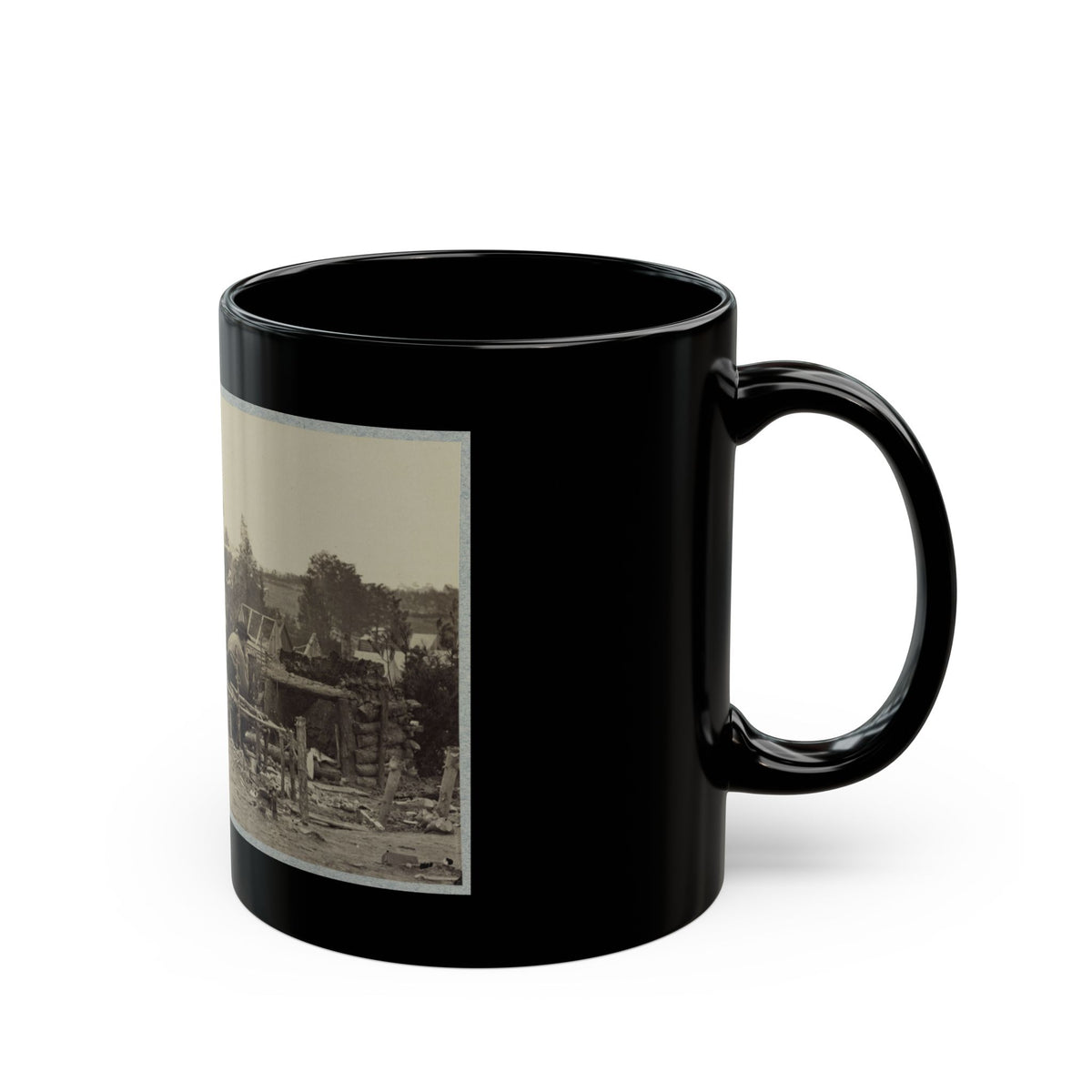 Abandoned Camp Of 9th Army Corps Near Falmouth, Va., February, 1863 (U.S. Civil War) Black Coffee Mug