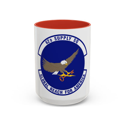 62d Supply Squadron (U.S. Air Force) Accent Coffee Mug