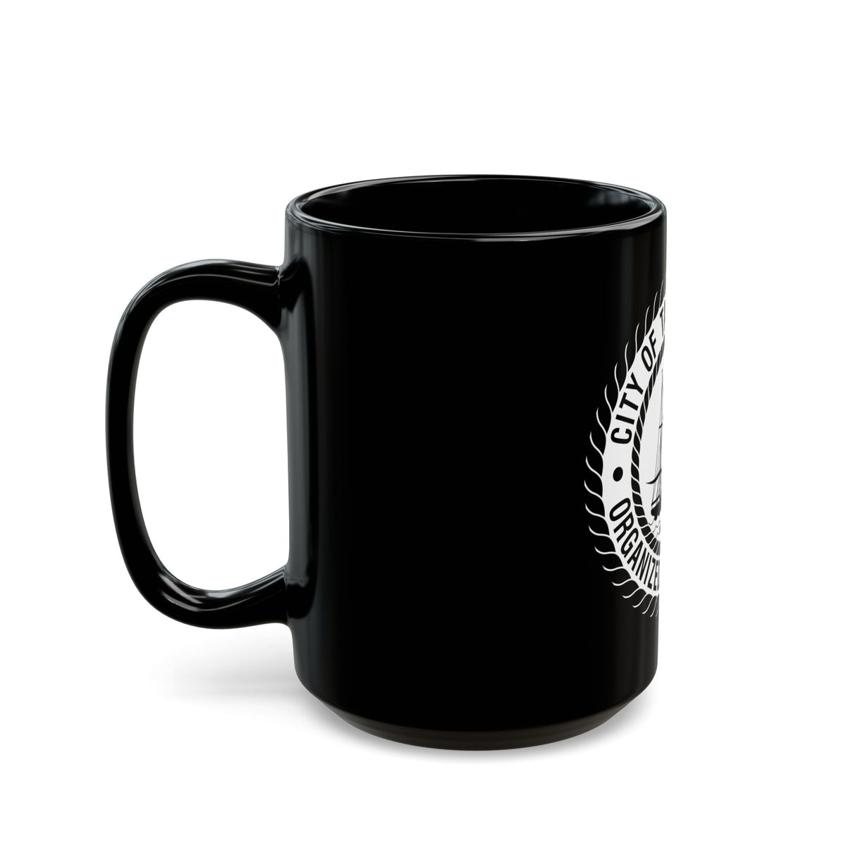 Seal of Tampa Florida - Black Coffee Mug