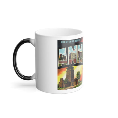 Greetings from Anniston Ala (Greeting Postcards) Color Changing Mug 11oz