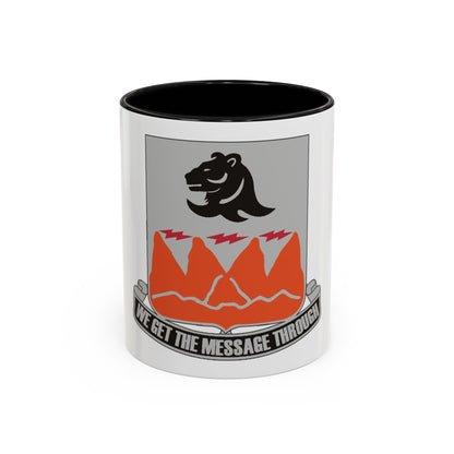 4 Signal Battalion (U.S. Army) Accent Coffee Mug