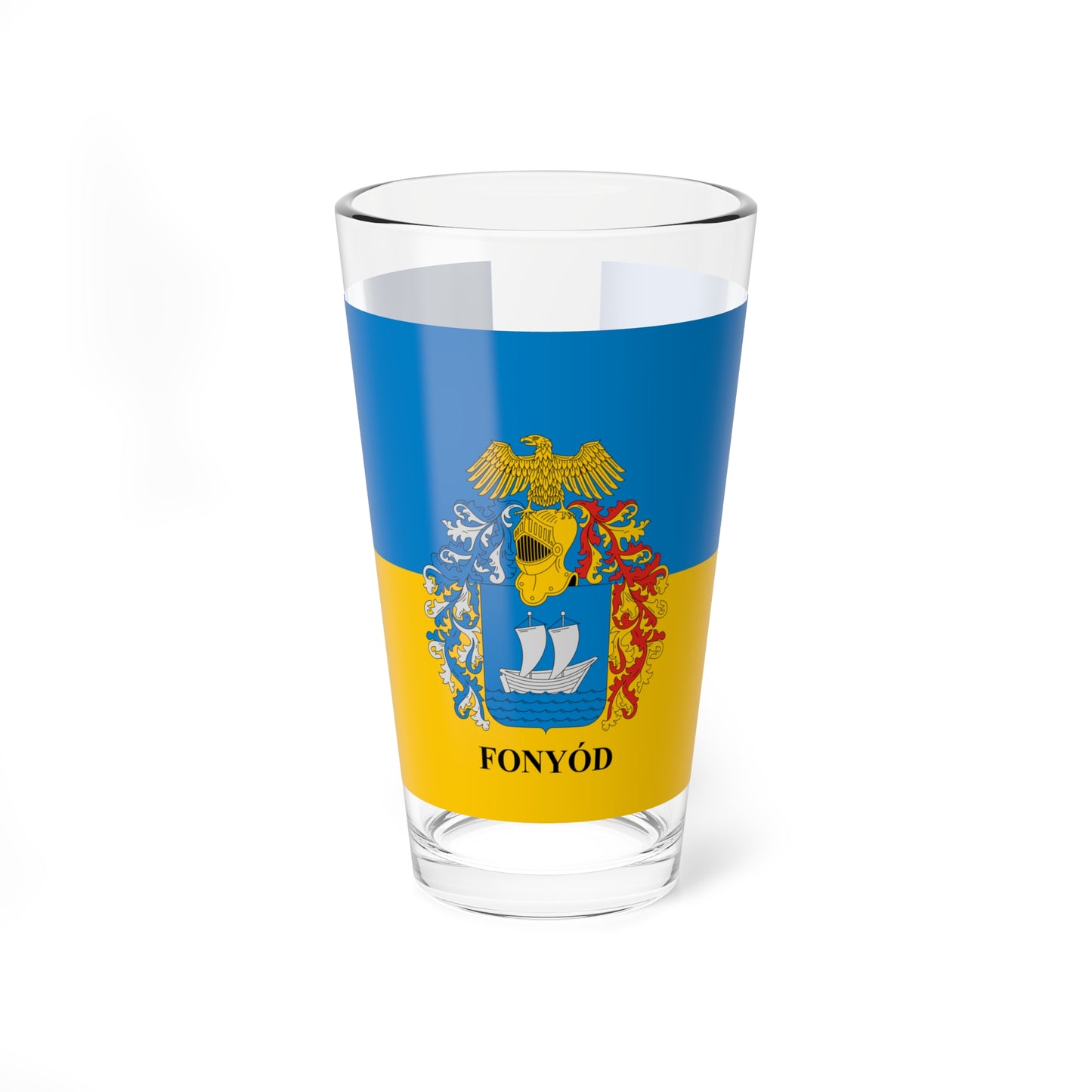 Flag of Fonyod (Hungary) Pint Glass 16oz