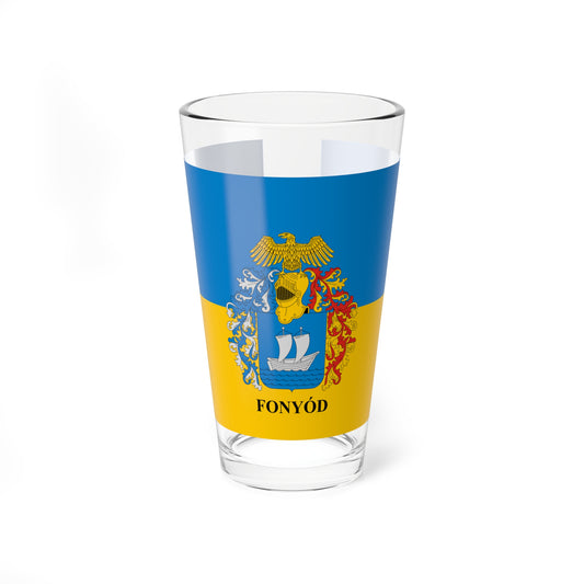 Flag of Fonyod (Hungary) Pint Glass 16oz