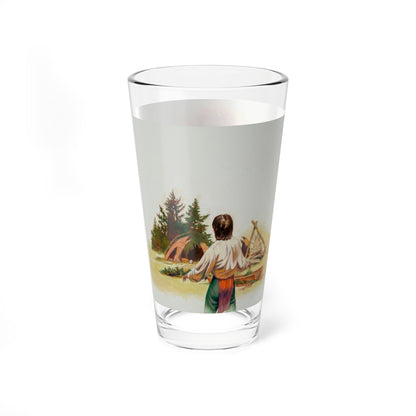 Squanto and the Miracle of Thanksgiving, interior illustrations (14), 2012 (Magazine Illustration) Pint Glass 16oz