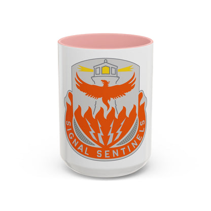 156 Signal Battalion (U.S. Army) Accent Coffee Mug