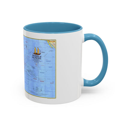 Pacific - Islands of the (1974) (Map) Accent Coffee Mug