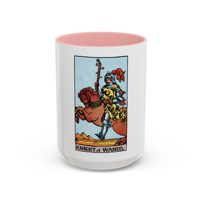 The Knight of Wands (Tarot Card) Accent Coffee Mug