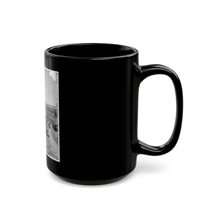 Atlanta, Georgia. Federal Army Wagons Railroad Depot (U.S. Civil War) Black Coffee Mug