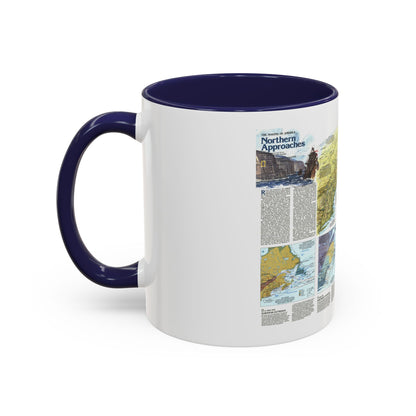 USA - Northern Approaches 2 (1985) (Map) Accent Coffee Mug