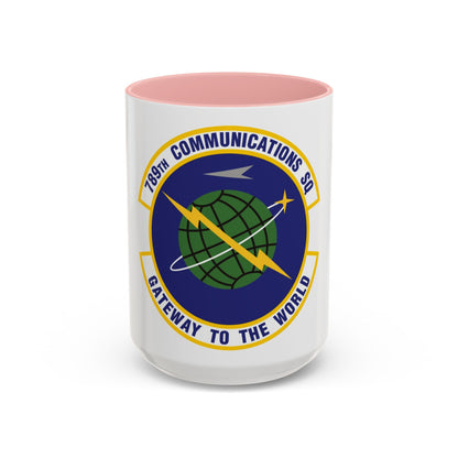 789th Communications Squadron (U.S. Air Force) Accent Coffee Mug