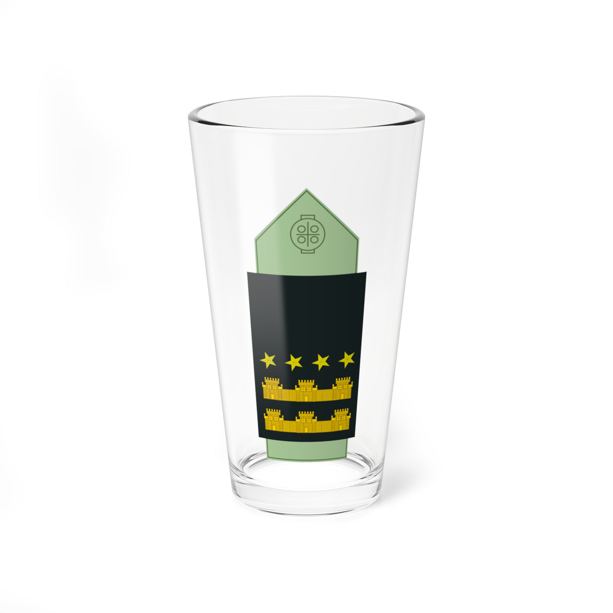 SS.OO.1.GEND.CAMISA.DIRECTOR GENERAL (Chile) (Military Rank) Pint Glass 16oz
