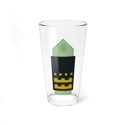 SS.OO.1.GEND.CAMISA.DIRECTOR GENERAL (Chile) (Military Rank) Pint Glass 16oz