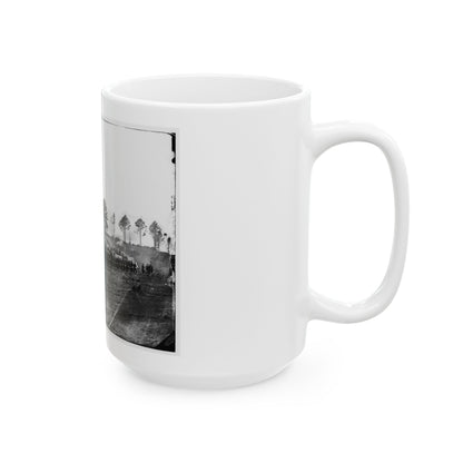 Brandy Station, Virginia. Guard Mount Of 114th Pennsylvania Infantry (1st Division, 3d Corps) (U.S. Civil War) White Coffee Mug