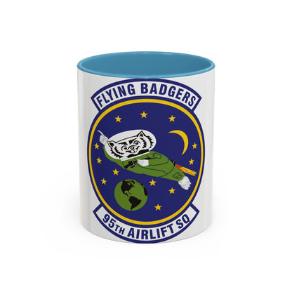 95th Airlift Squadron (U.S. Air Force) Accent Coffee Mug