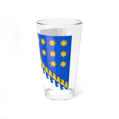 Flag of Dnipropetrovsk Oblast (Ukraine) Pint Glass 16oz