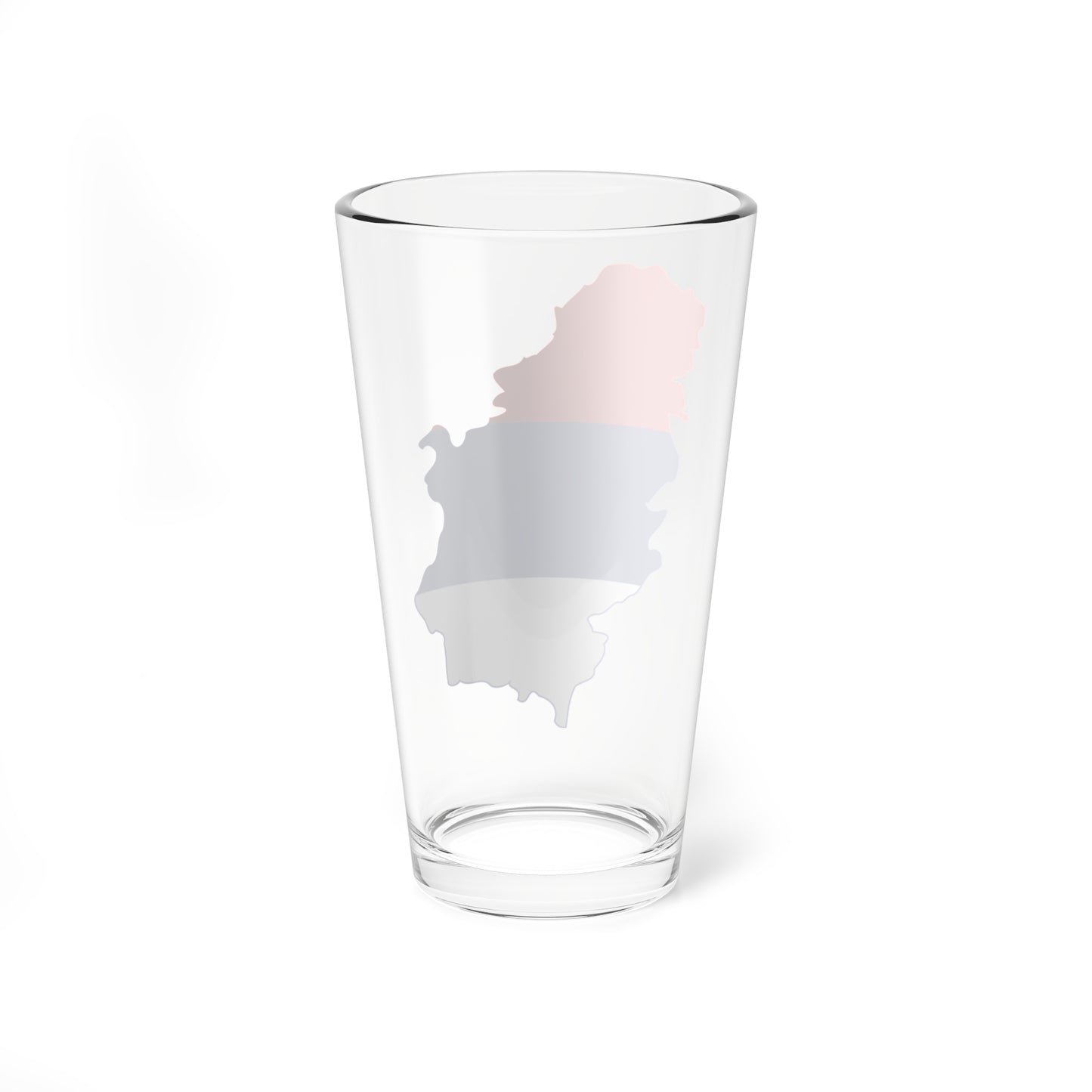 Flag map of Serbia 1992-2004 (Serbia) Pint Glass 16oz