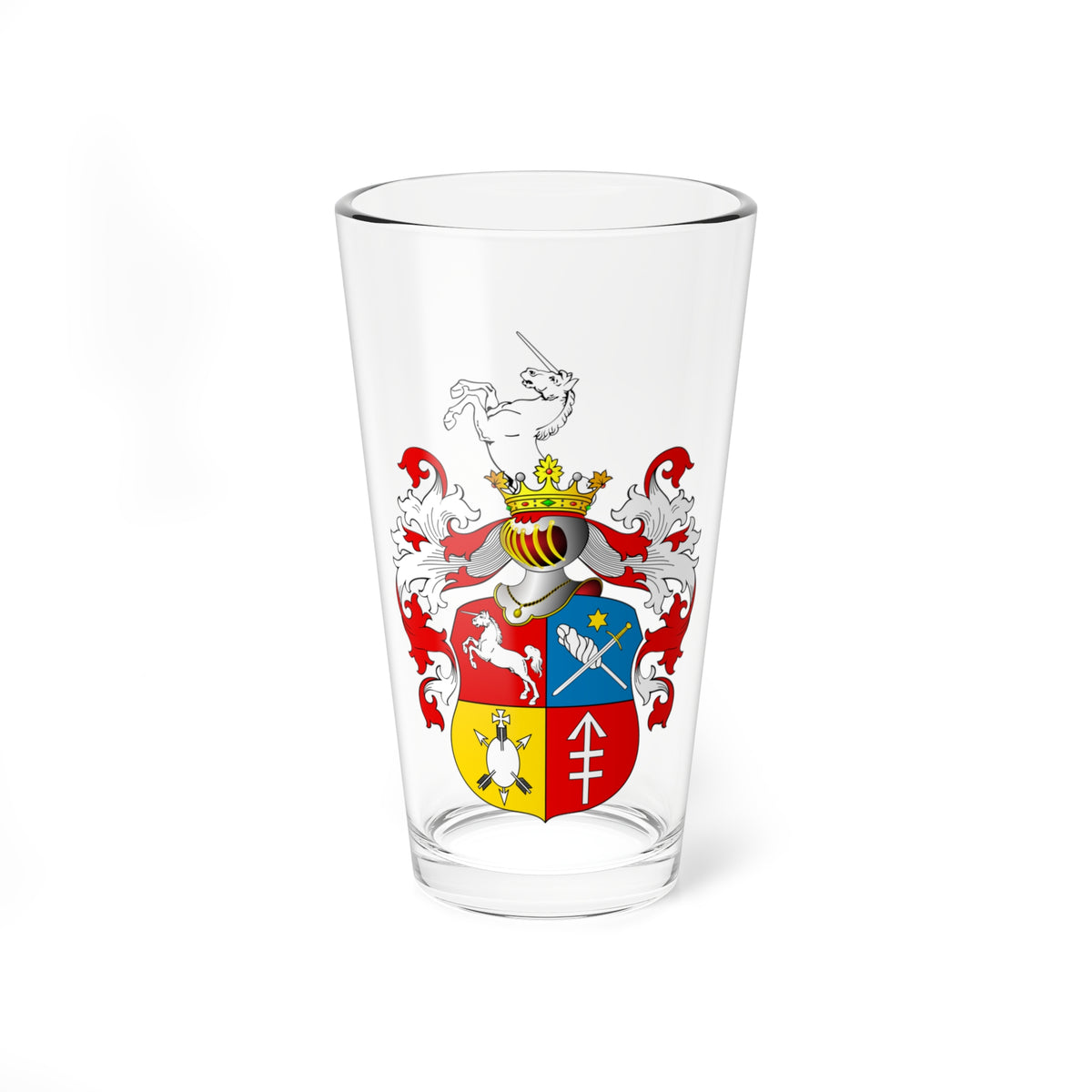 POL COA Chomętowski III (Poland) (Coat of Arms) Pint Glass 16oz