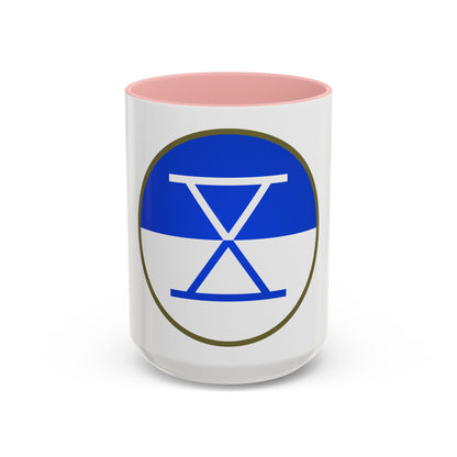 X Corps (U.S. Army) Accent Coffee Mug