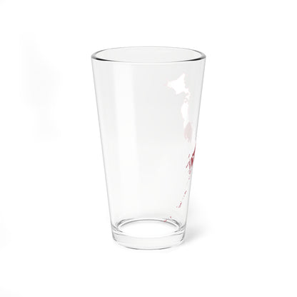 Flag-map of Japan (Japan) Pint Glass 16oz