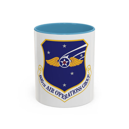 605th Air Operations Group (U.S. Air Force) Accent Coffee Mug