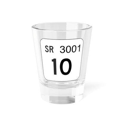 PA QR 3002 (Pennsylvania) (Road Sign) Shot Glass 1.5oz