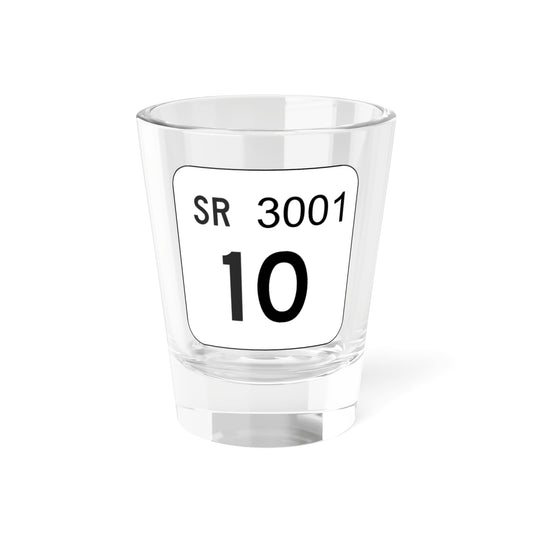 PA QR 3002 (Pennsylvania) (Road Sign) Shot Glass 1.5oz