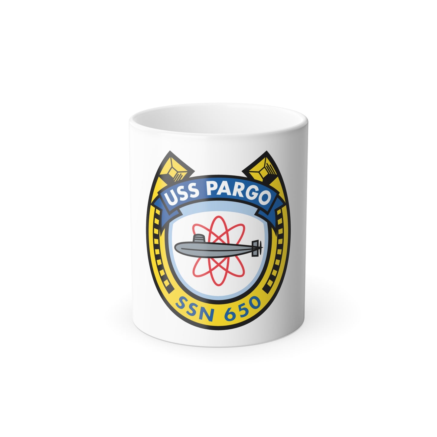USS Pargo SSN 650 (U.S. Navy) Color Changing Mug 11oz