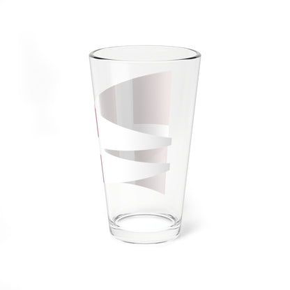 Naval Rank Flag of Denmark - Chief of Squadron (Denmark) Pint Glass 16oz