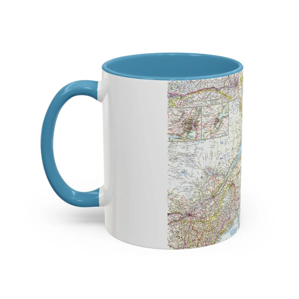 Canada - Eastern (1967) (Map) Accent Coffee Mug-Go Mug Yourself