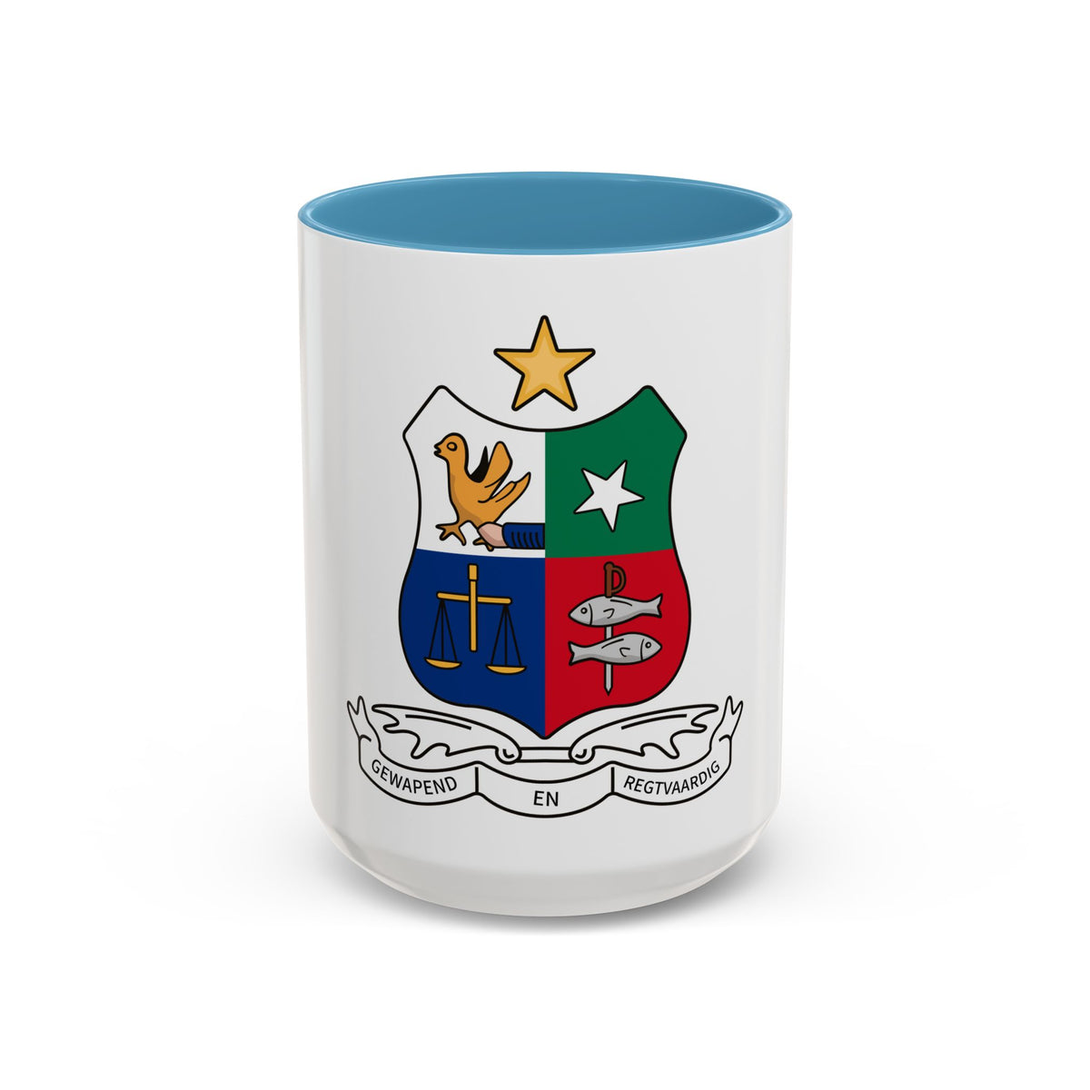 Coat of arms of Stellaland - Accent Coffee Mug