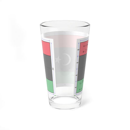 Flag of Libya construction sheet (Libya) Pint Glass 16oz