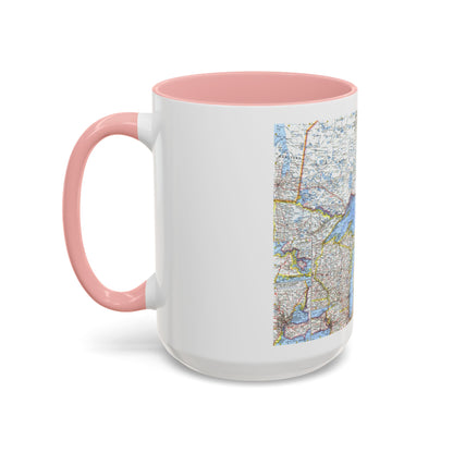 Canada - Central (1963) (Map) Accent Coffee Mug