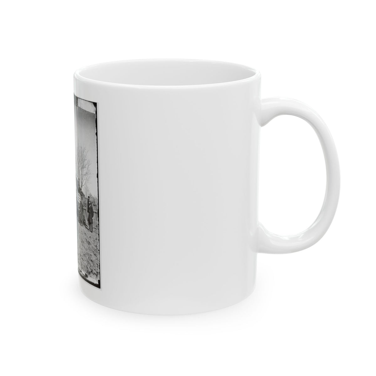 Unknown Location. Wagons And Camera Of Sam A. Cooley, U.S. Photographer, Department Of The South(2) (U.S. Civil War) White Coffee Mug
