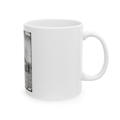 Unknown Location. Wagons And Camera Of Sam A. Cooley, U.S. Photographer, Department Of The South(2) (U.S. Civil War) White Coffee Mug