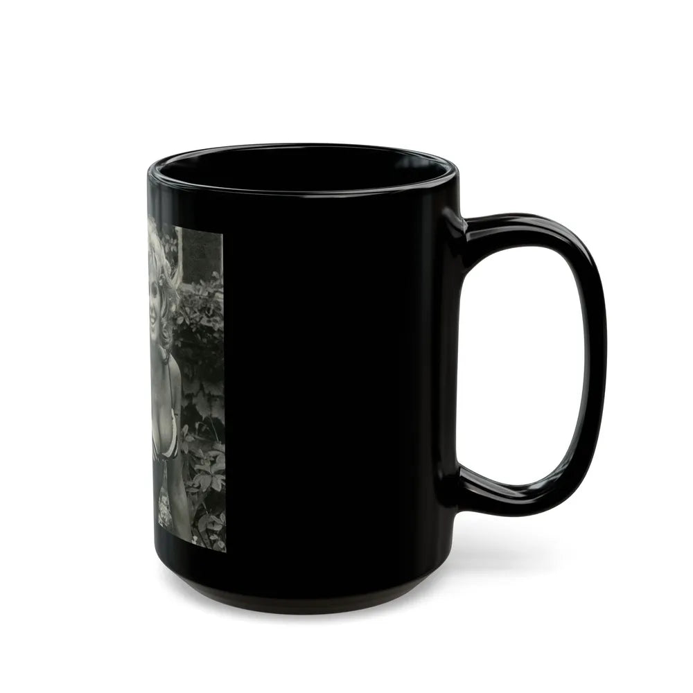 Julie Ege #104 (Vintage Female Icon) Black Coffee Mug-Go Mug Yourself