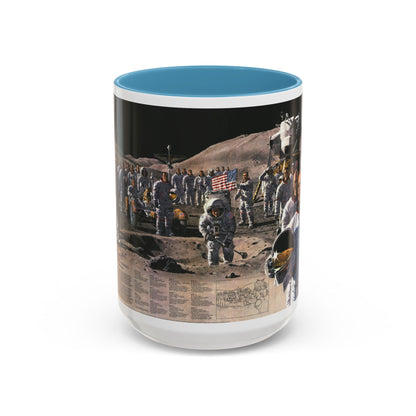 Space - Teammates in Mankind's Greatest Adventure (1973) (Map) Accent Coffee Mug