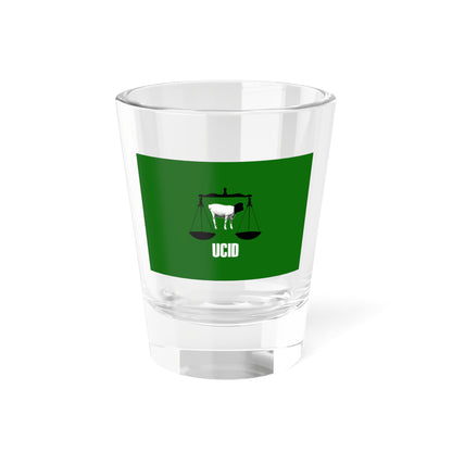 UCID Party Flag  Calanka Xisbiga UCID (Mali) Shot Glass 1.5oz