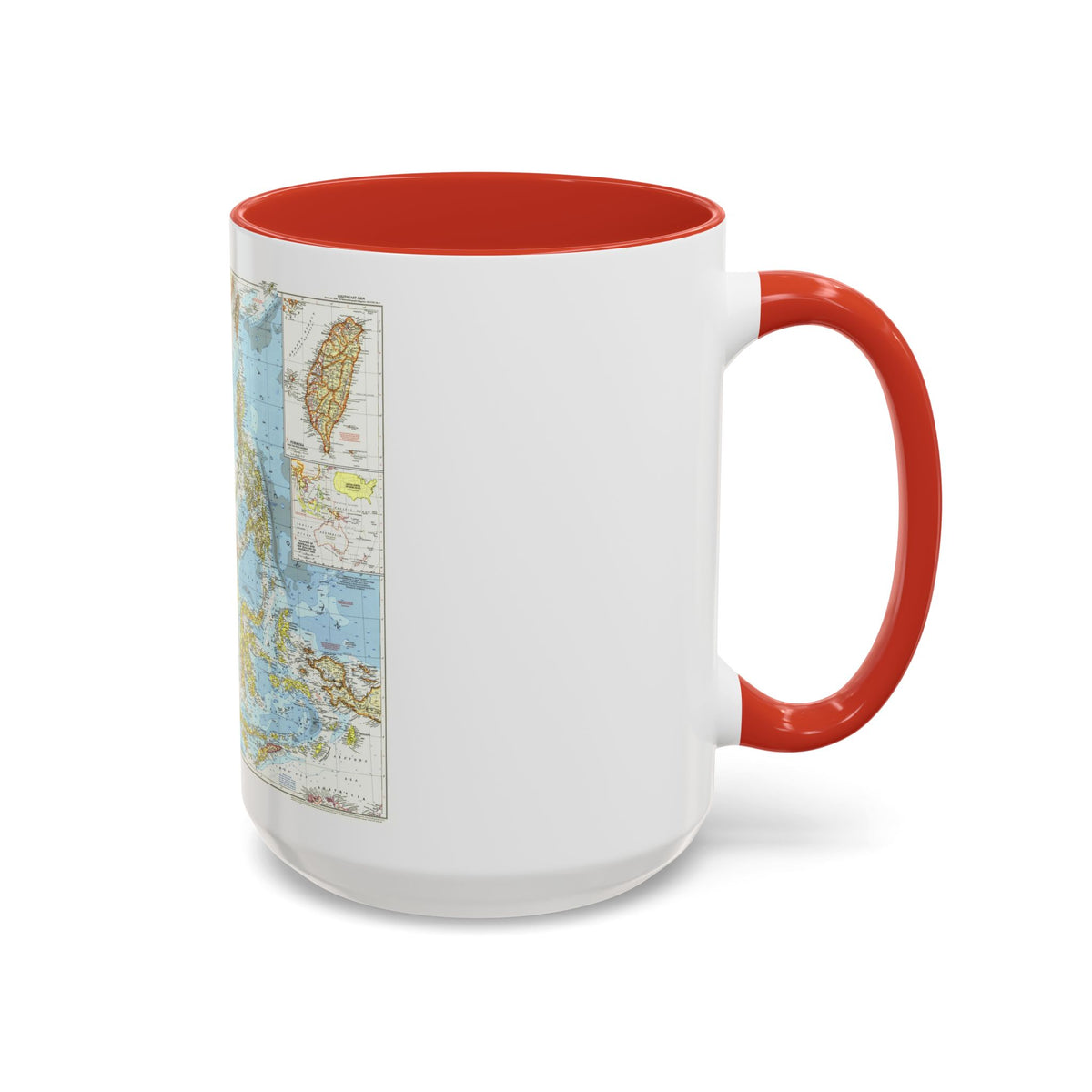 Asia - Southeast (1955) (Map) Accent Coffee Mug