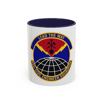 633d Civil Engineer Squadron (U.S. Air Force) Accent Coffee Mug
